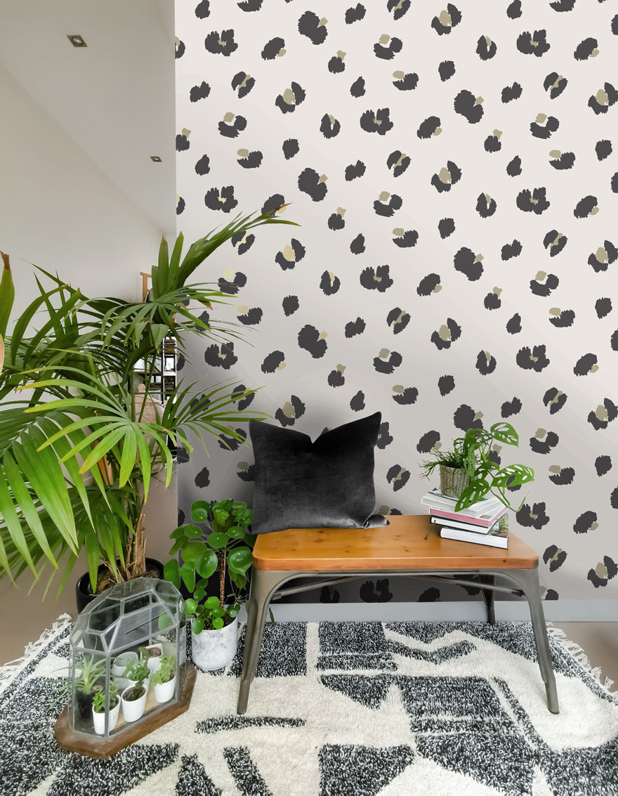 Large Leopard Spot Wallpaper by Holden Decor