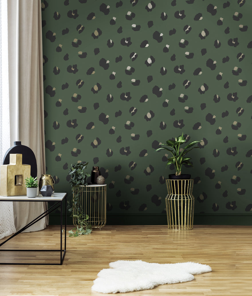 Large Leopard Spot Wallpaper by Holden Decor