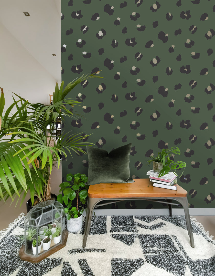 Large Leopard Spot Wallpaper by Holden Decor