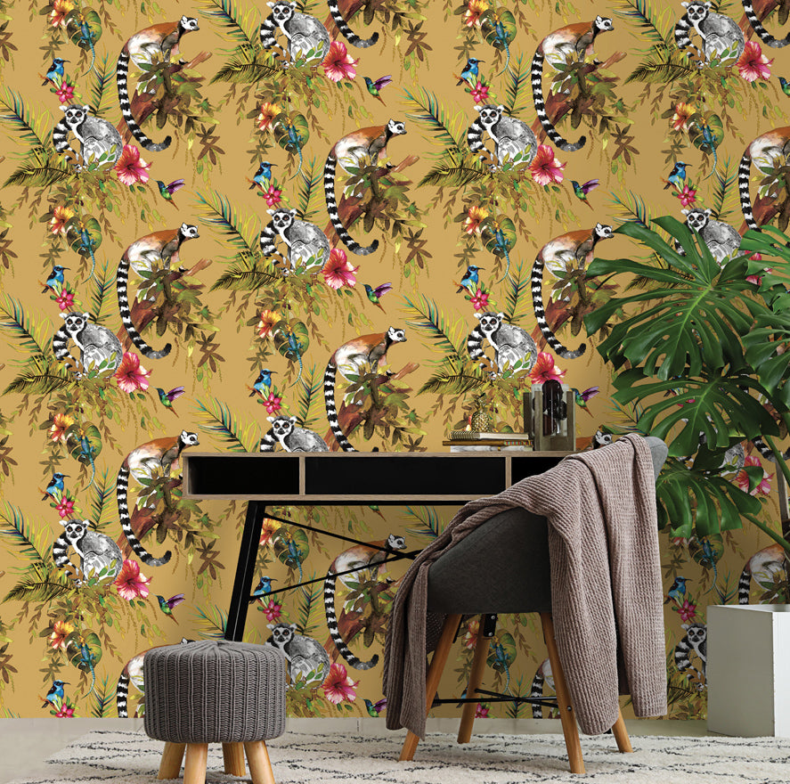 Lemur Wallpaper by Holden Decor