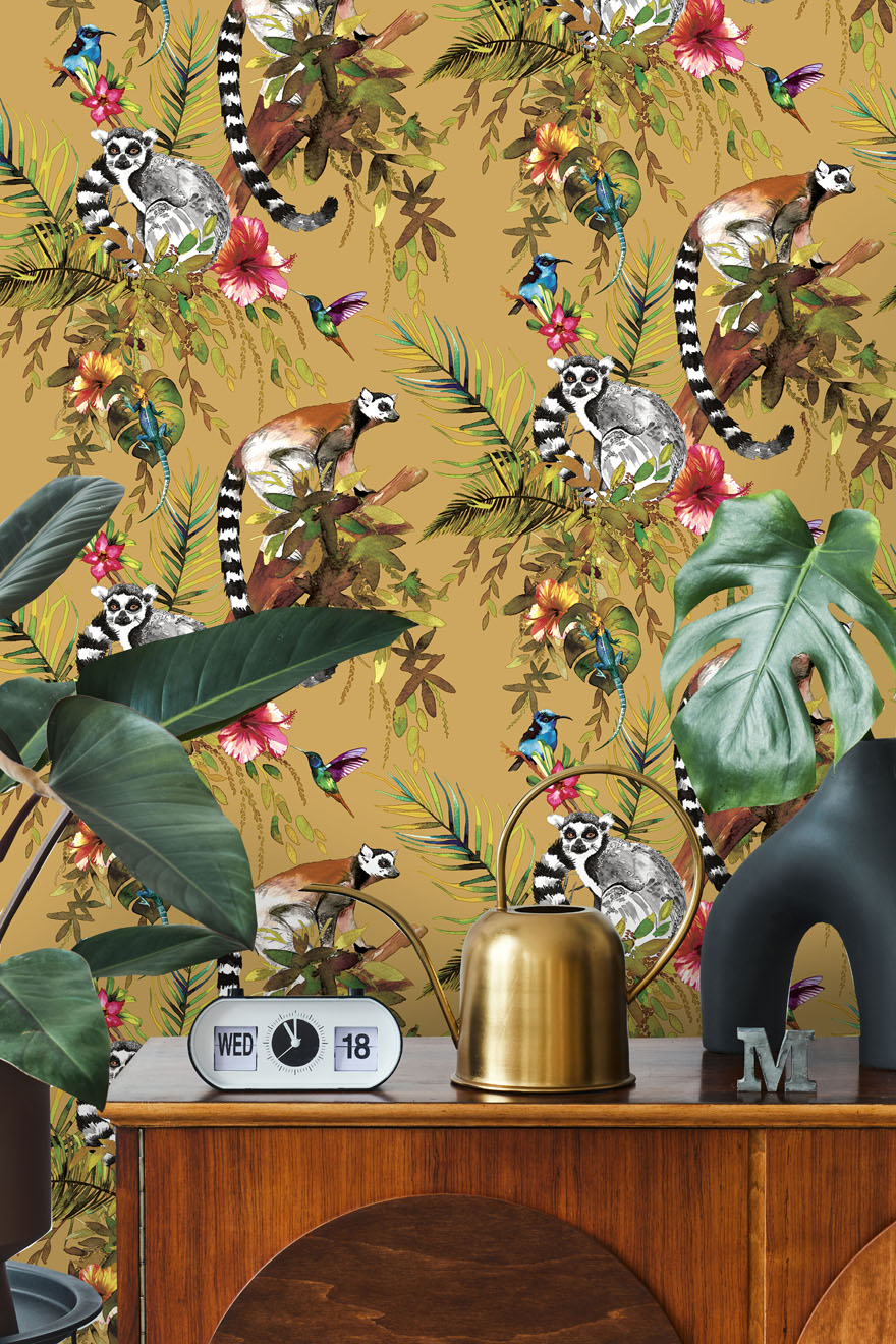 Lemur Wallpaper by Holden Decor