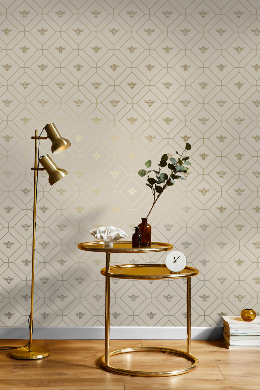 Honeycomb Bee Wallpaper by Holden Decor