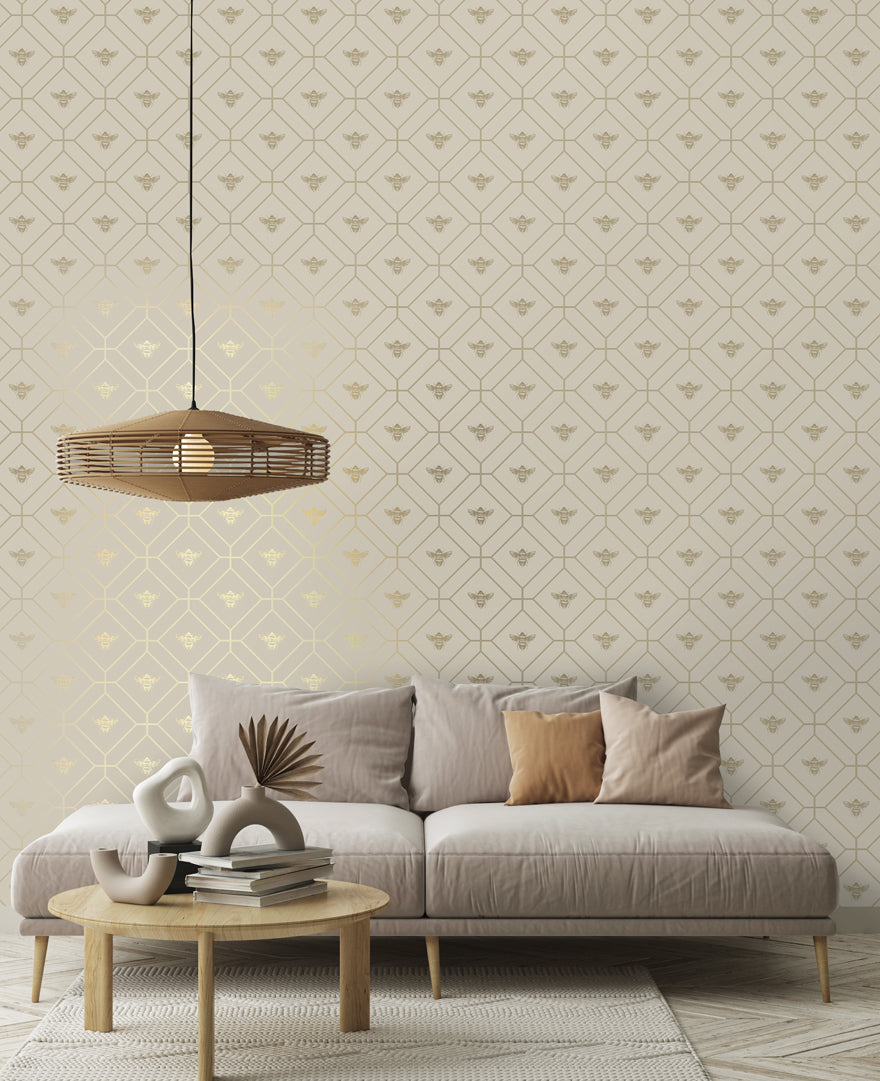 Honeycomb Bee Wallpaper by Holden Decor