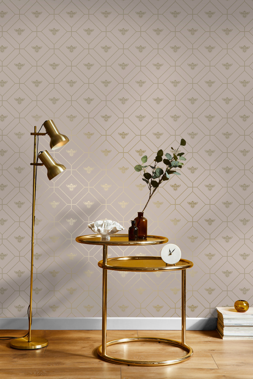 Honeycomb Bee Wallpaper by Holden Decor