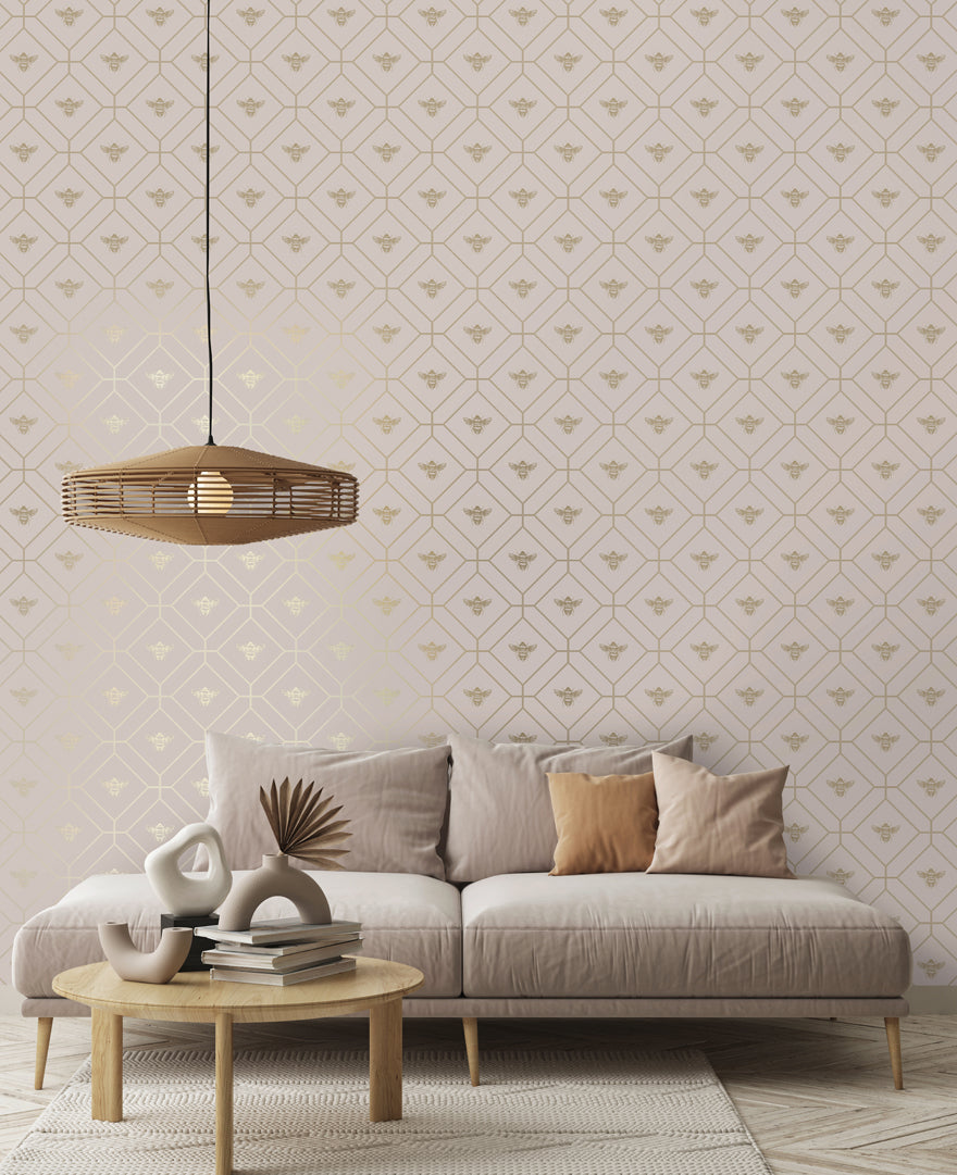 Honeycomb Bee Wallpaper by Holden Decor