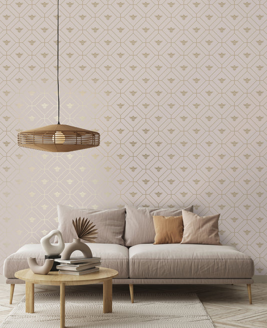 Honeycomb Bee Wallpaper by Holden Decor