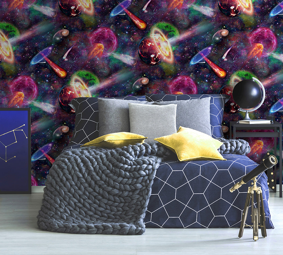 Nebula Multi Wallpaper by Holden Decor