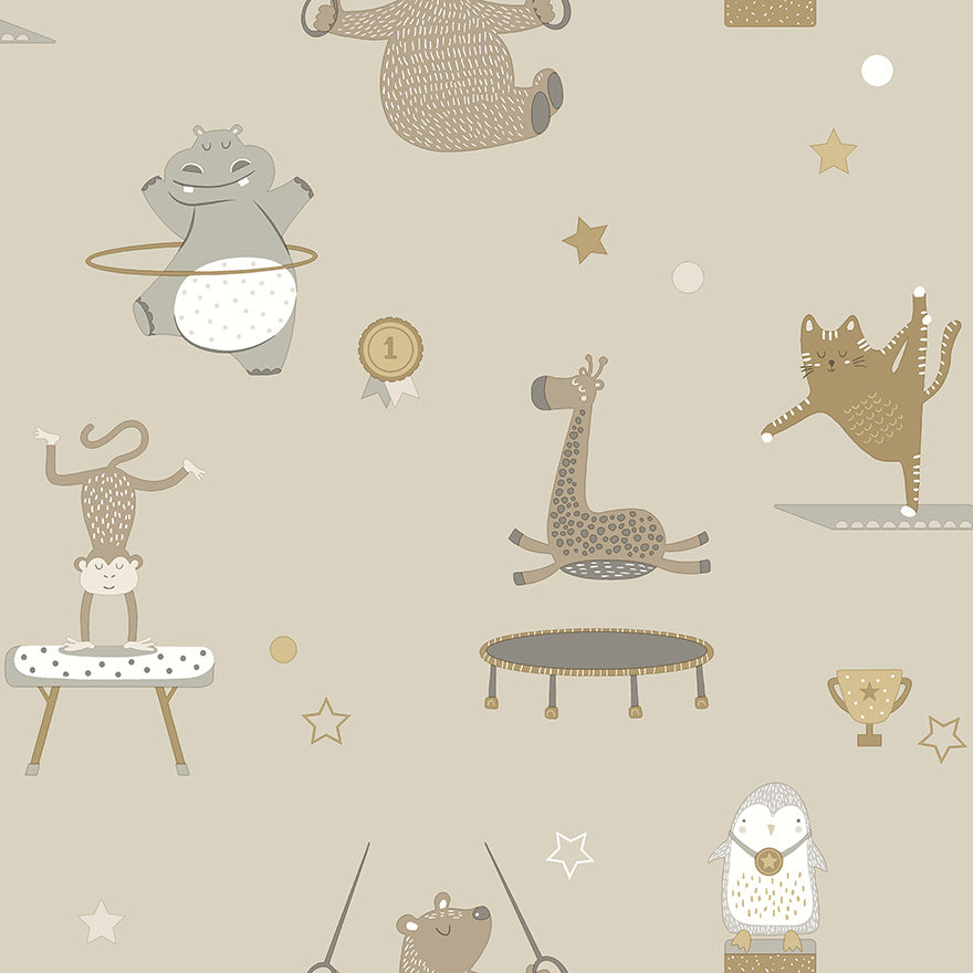 Animal Gymnastics Wallpaper by Holden