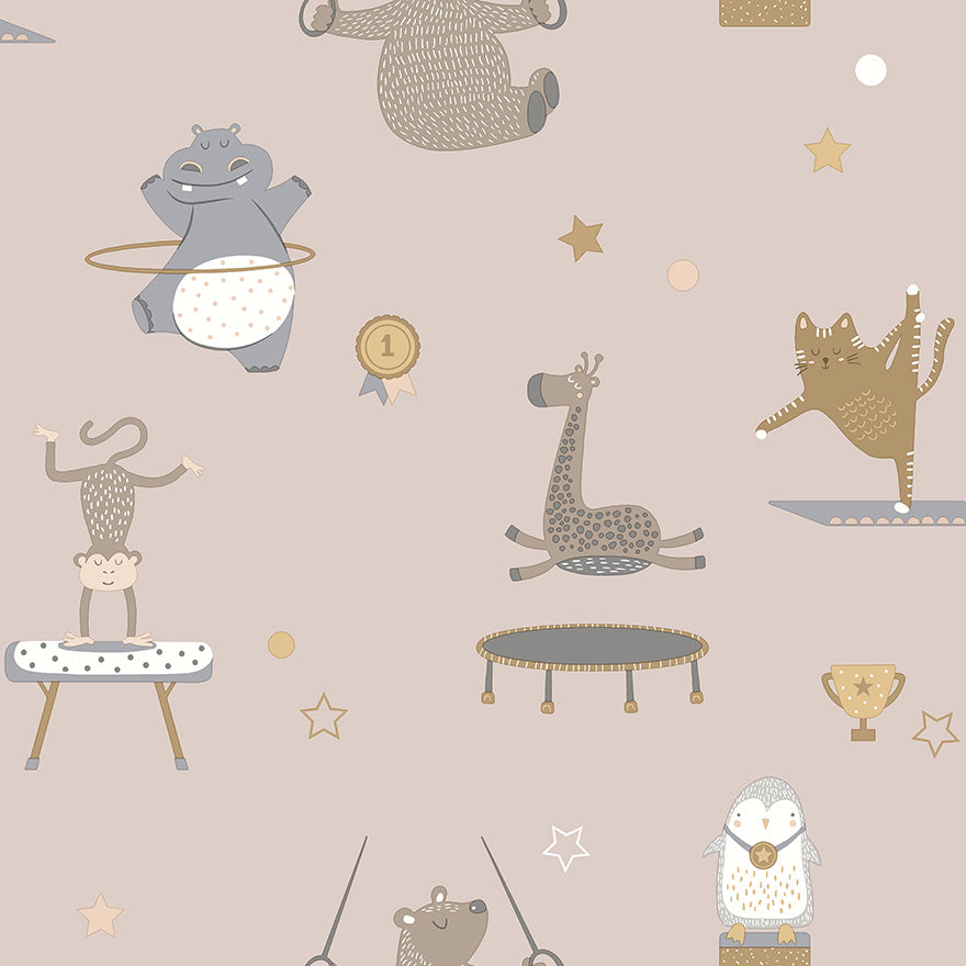 Animal Gymnastics Wallpaper by Holden