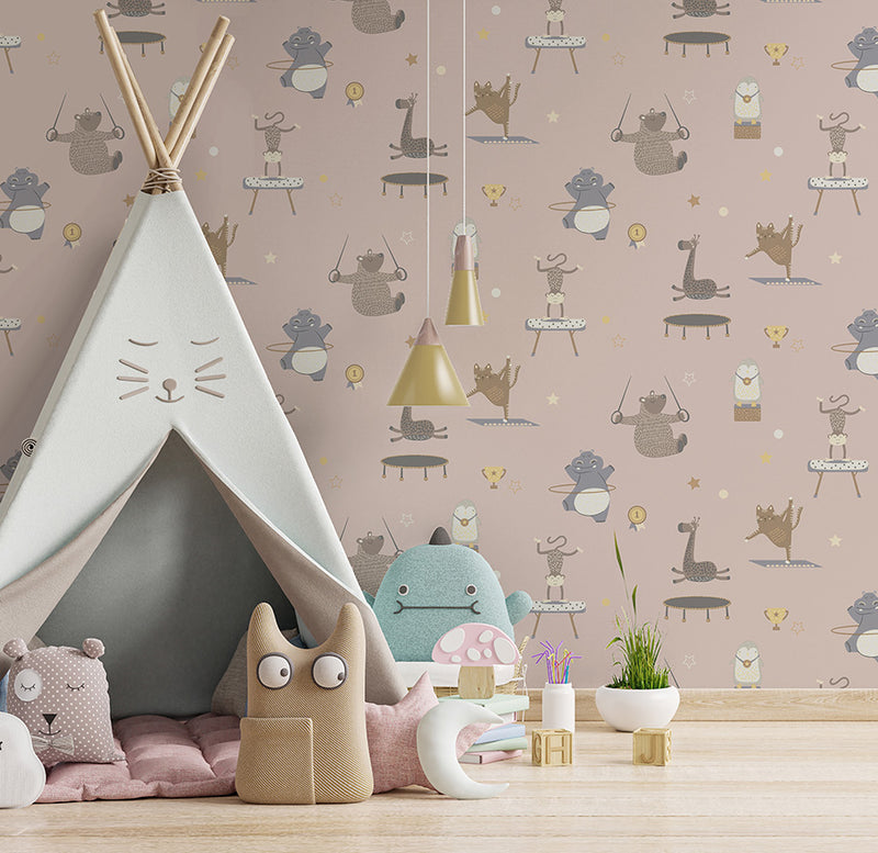 Animal Gymnastics Wallpaper by Holden