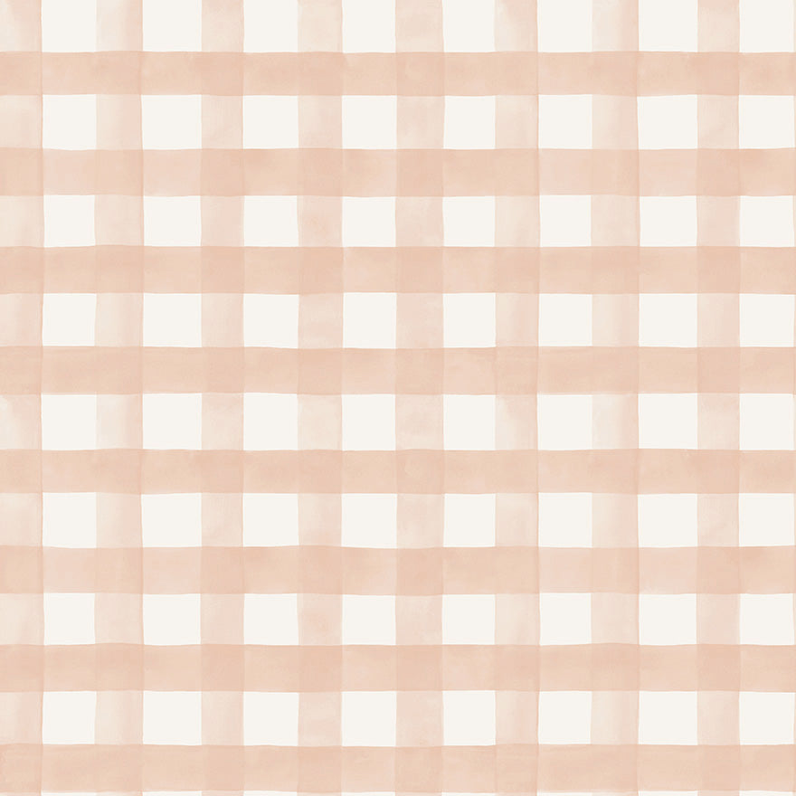 Watercolour Gingham Wallpaper by Holden Decor