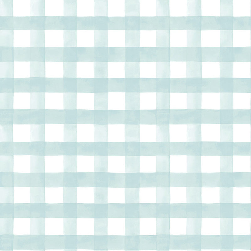 Watercolour Gingham Wallpaper by Holden Decor