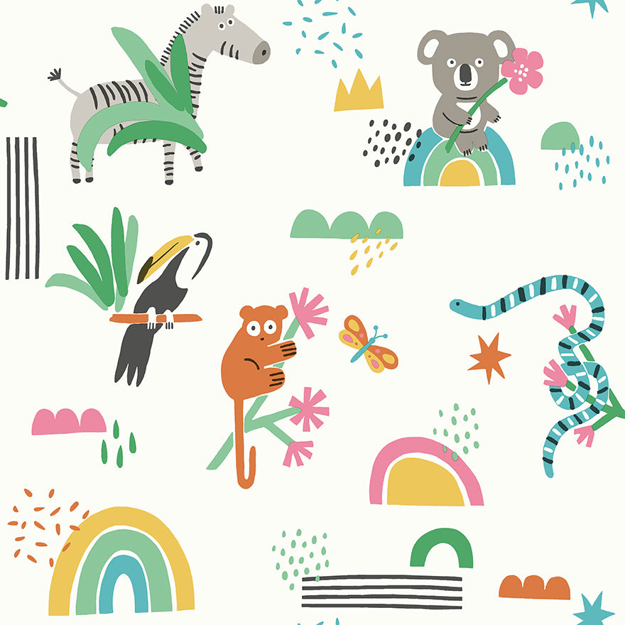 Abstract Animals Wallpaper by Holden Decor