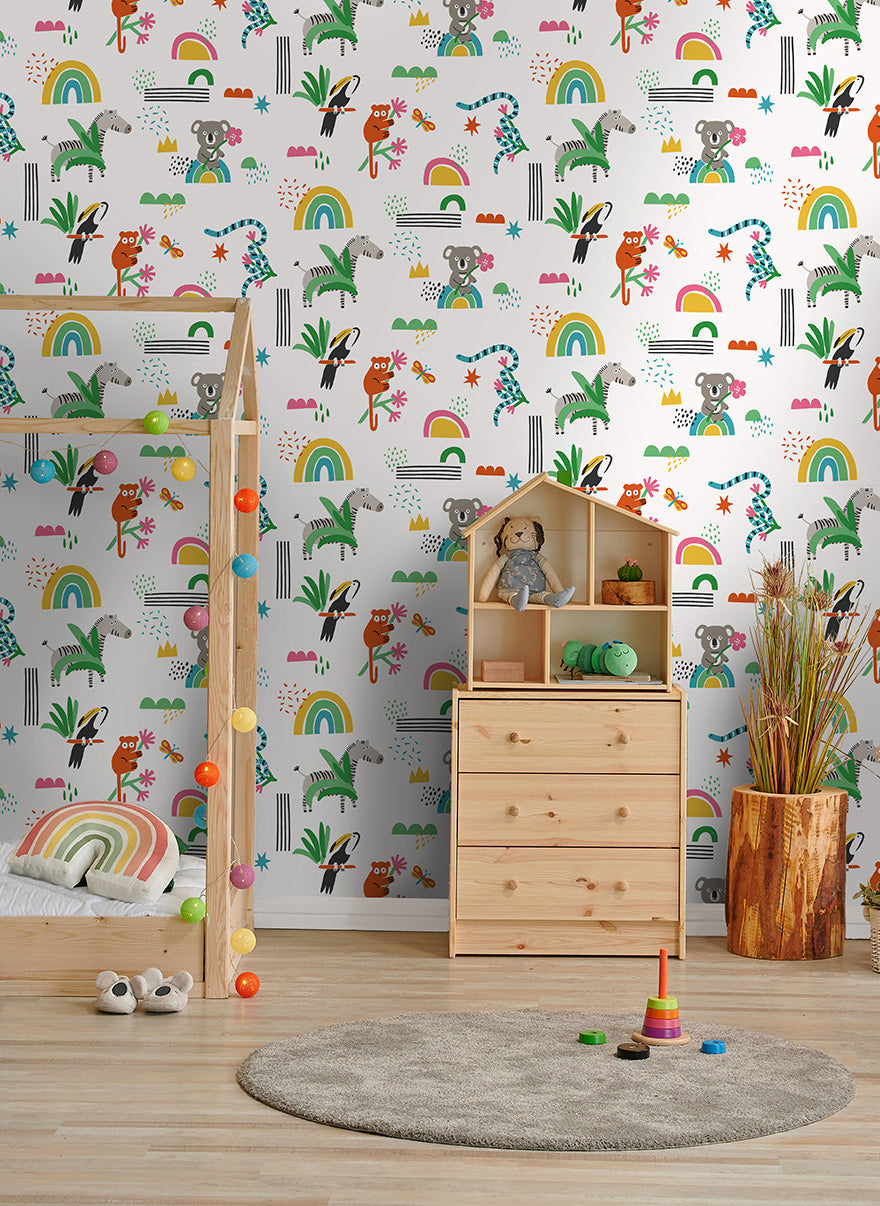 Abstract Animals Wallpaper by Holden Decor