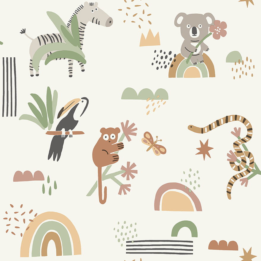 Abstract Animals Wallpaper by Holden Decor