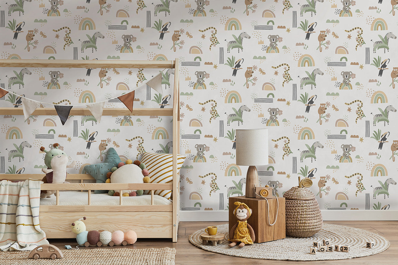Abstract Animals Wallpaper by Holden Decor