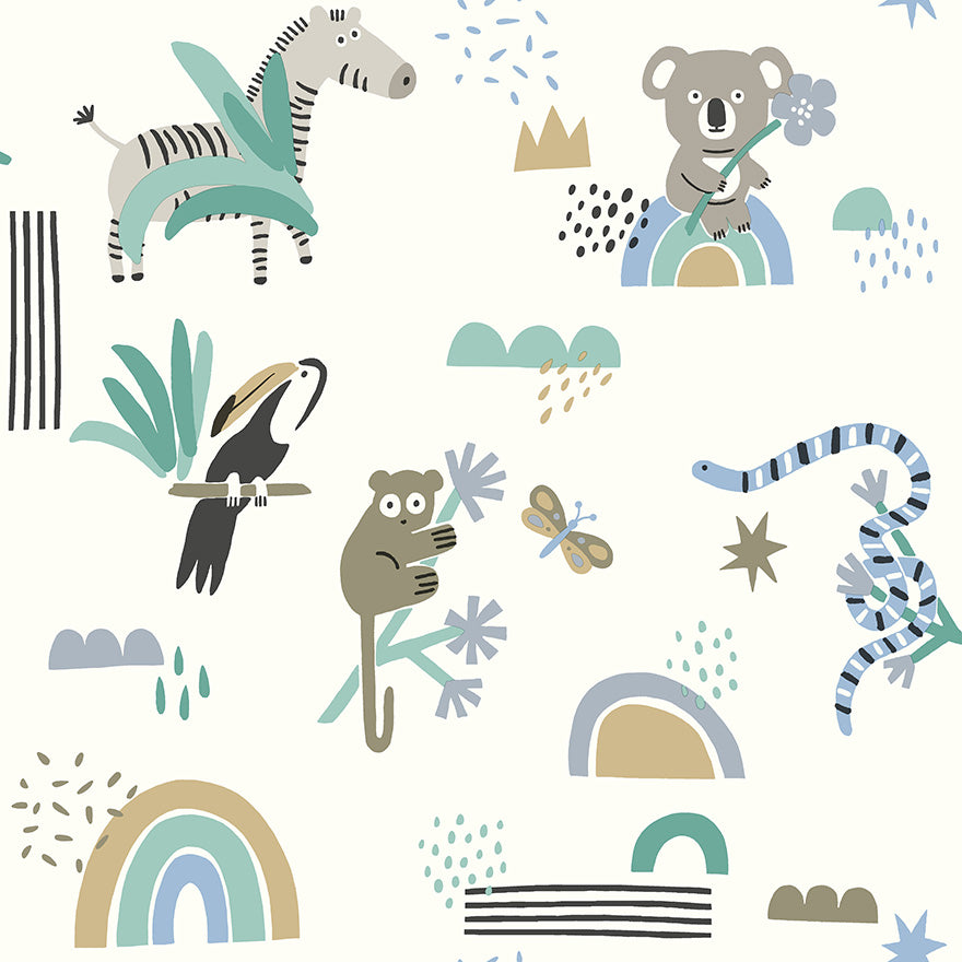 Abstract Animals Wallpaper by Holden Decor