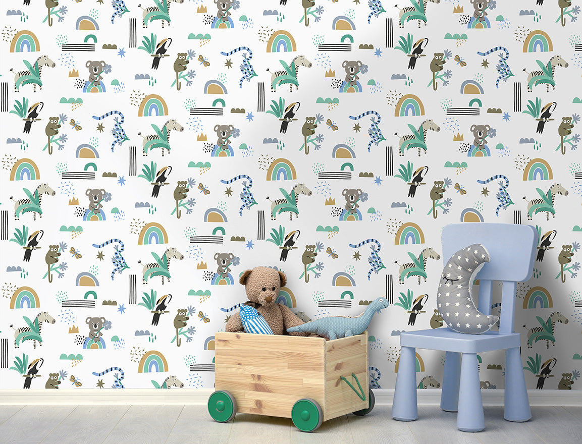 Abstract Animals Wallpaper by Holden Decor