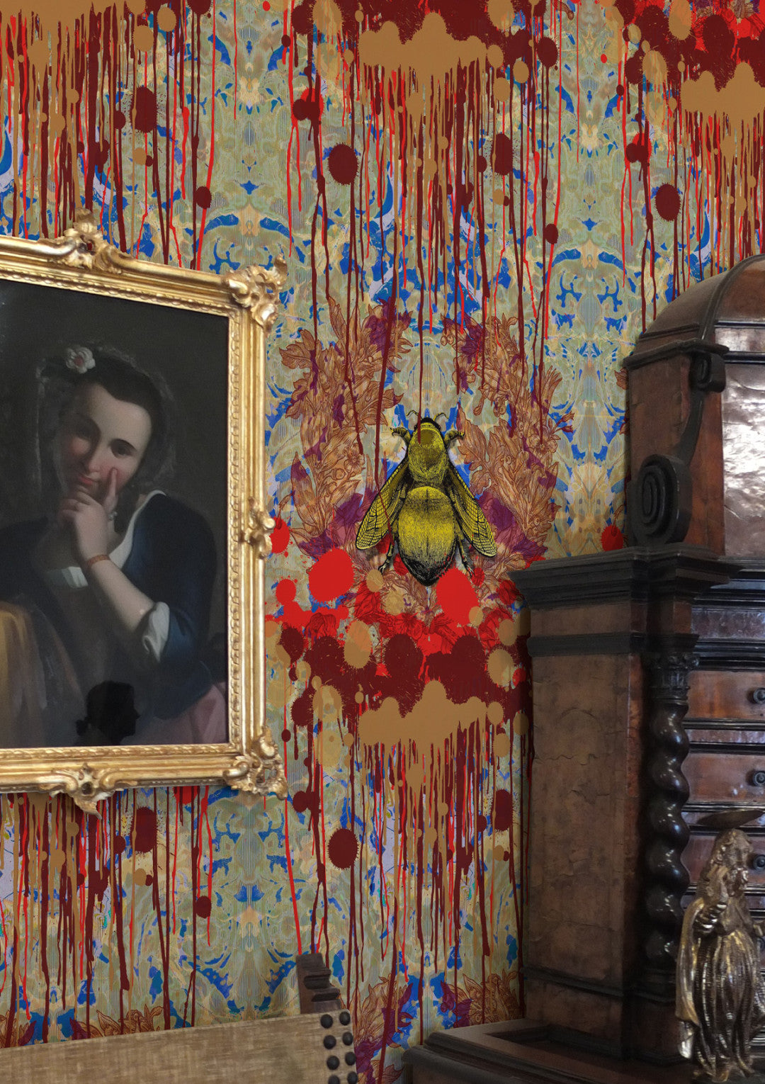 Bloody Empire Abstract Art Wallpaper by Timorous Beasties