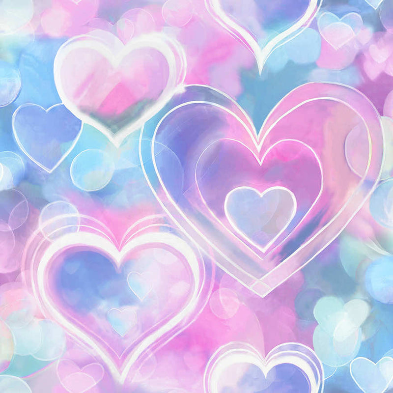 Neon Hearts Wallpaper by Holden Decor
