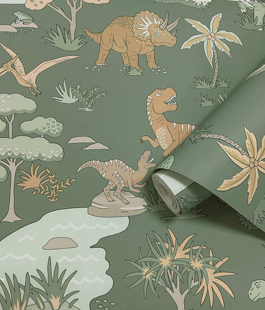 Dino Zoo Wallpaper by Holden Decor