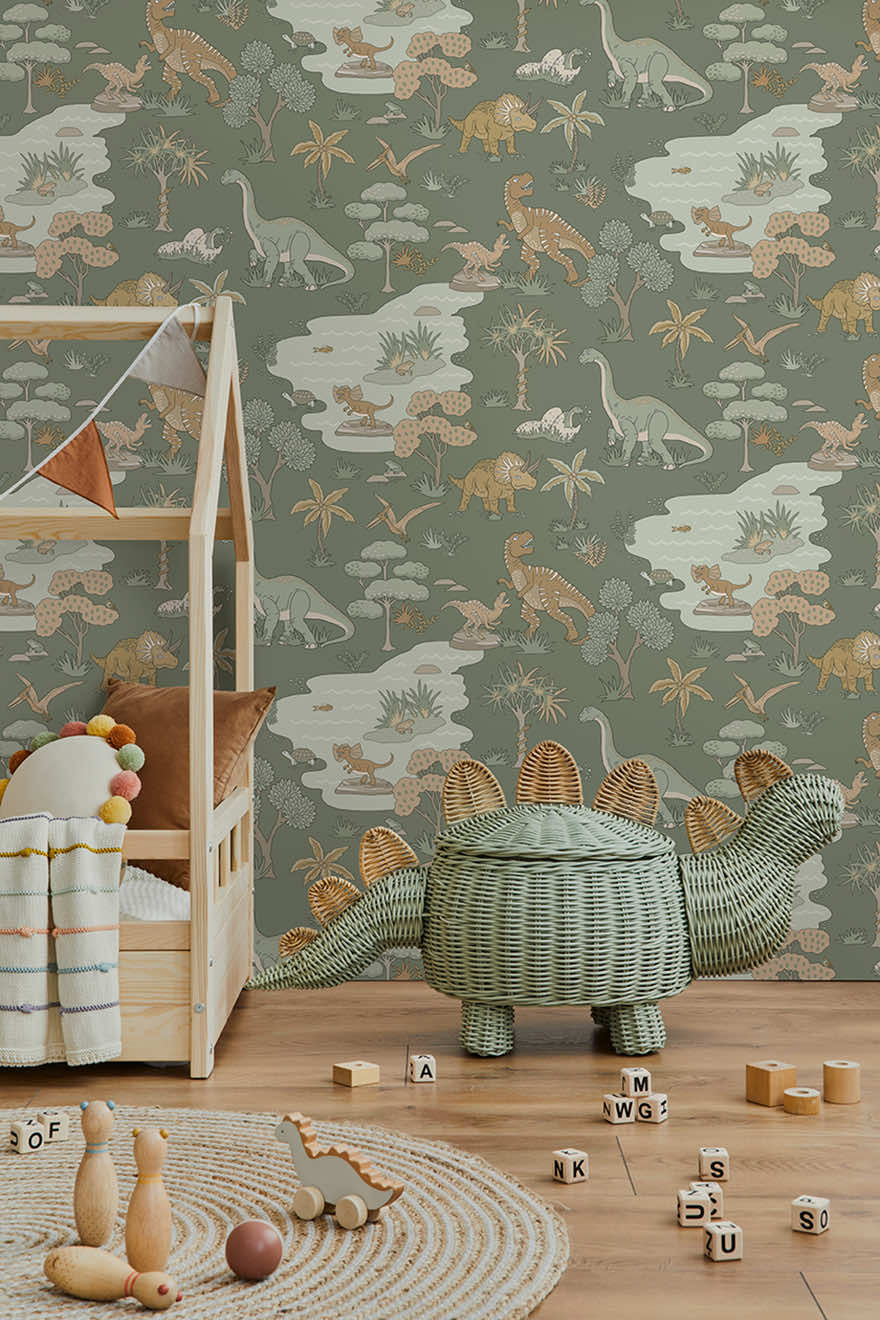 Dino Zoo Wallpaper by Holden Decor