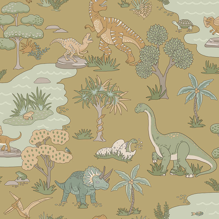 Dino Zoo Wallpaper by Holden Decor