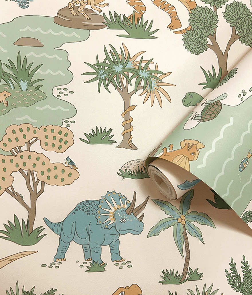 Dino Zoo Wallpaper by Holden Decor