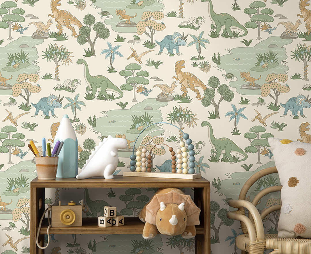 Dino Zoo Wallpaper by Holden Decor
