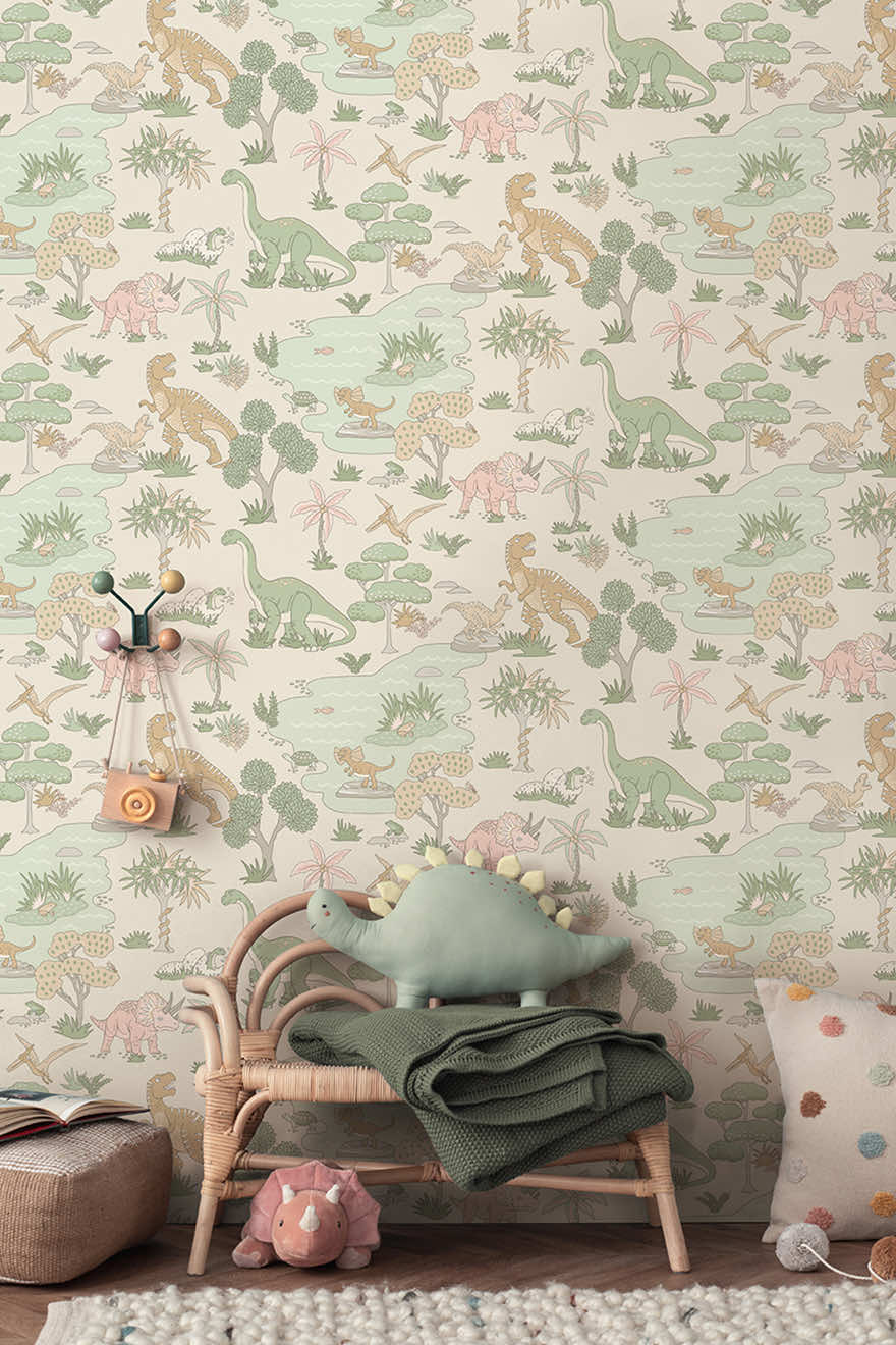 Dino Zoo Wallpaper by Holden Decor