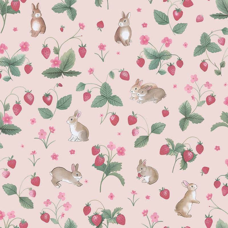 Bunnies & Berries Wallpaper by Holden Decor