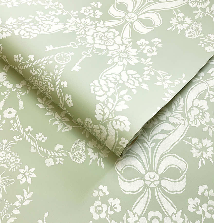 Bow Damask Wallpaper by Holden Decor