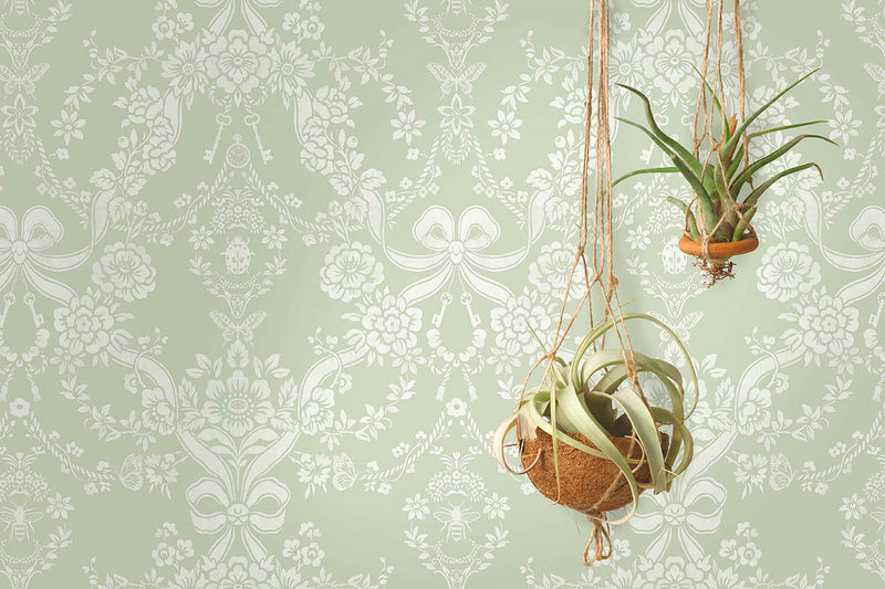 Bow Damask Wallpaper by Holden Decor