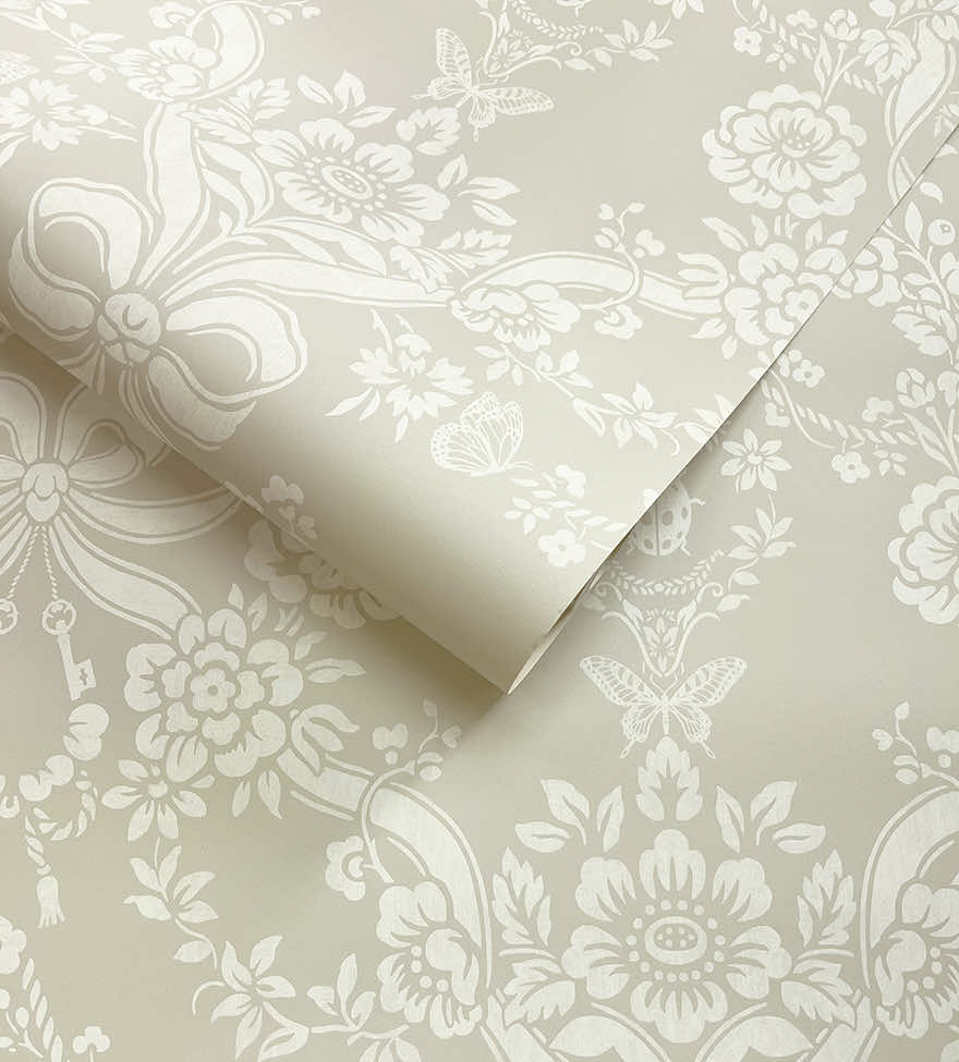 Bow Damask Wallpaper by Holden Decor