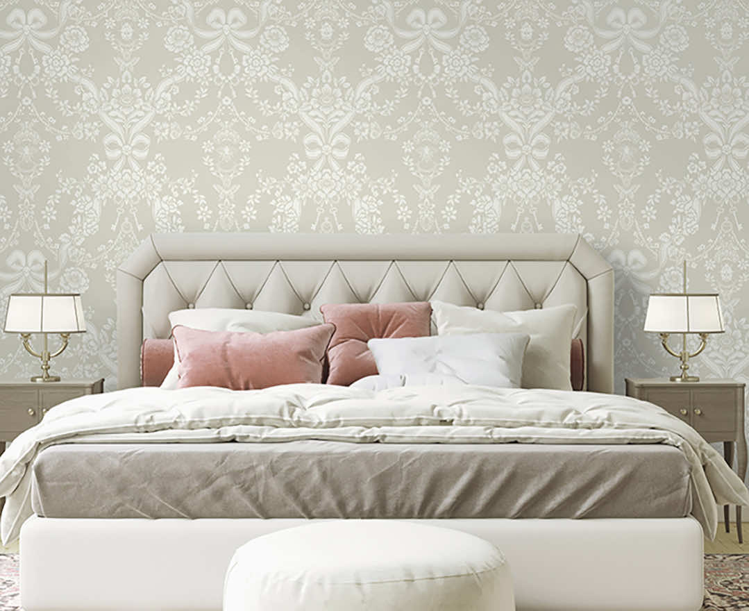 Bow Damask Wallpaper by Holden Decor