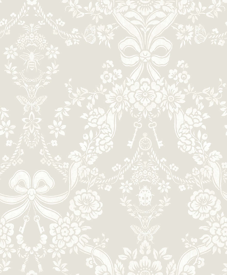 Bow Damask Wallpaper by Holden Decor