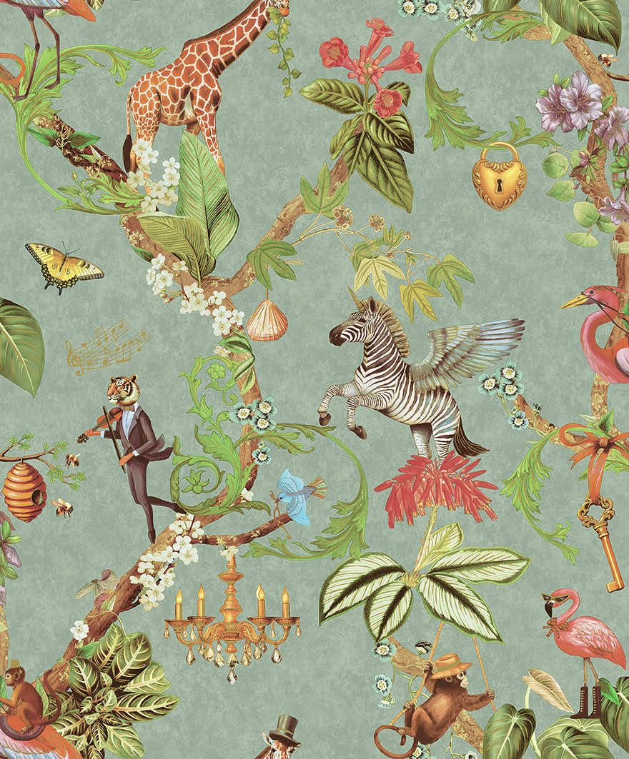 Safari Symphony Wallpaper by Holden Decor