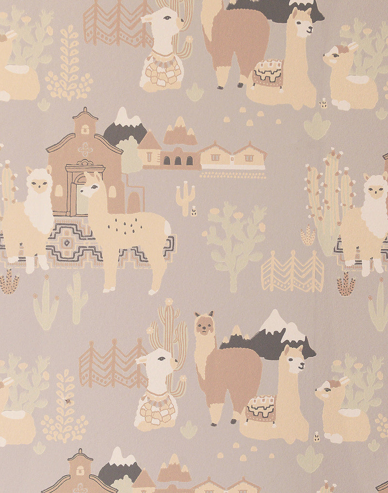 Llama Village Wallpaper by Majvillan