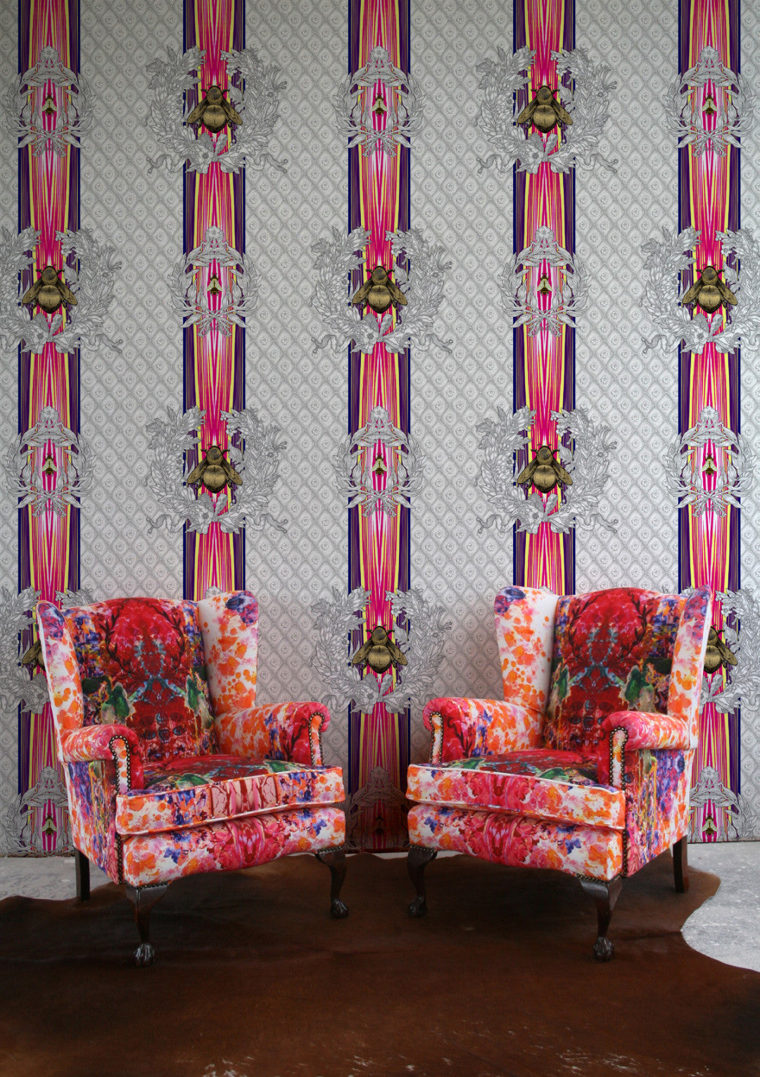 Civic Bee Wallpaper by Timorous Beasties