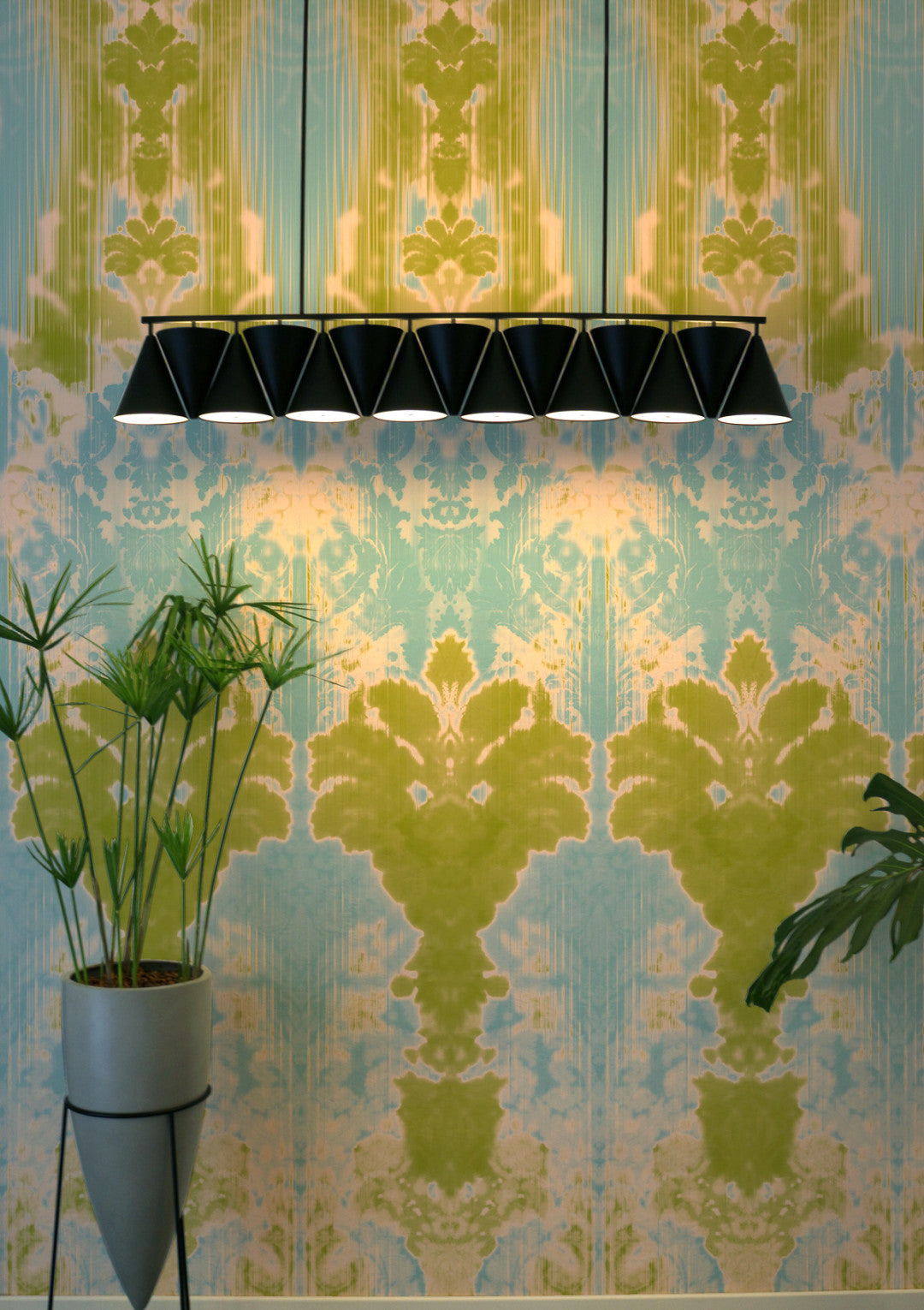 Ikat Damask Wallpaper by Timorous Beasties