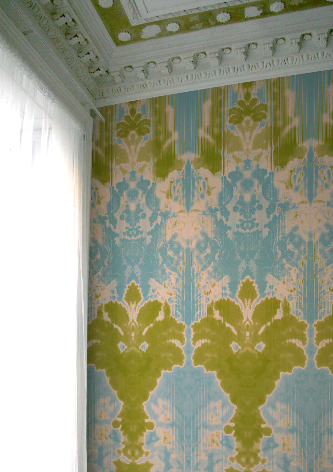 Ikat Damask Wallpaper by Timorous Beasties
