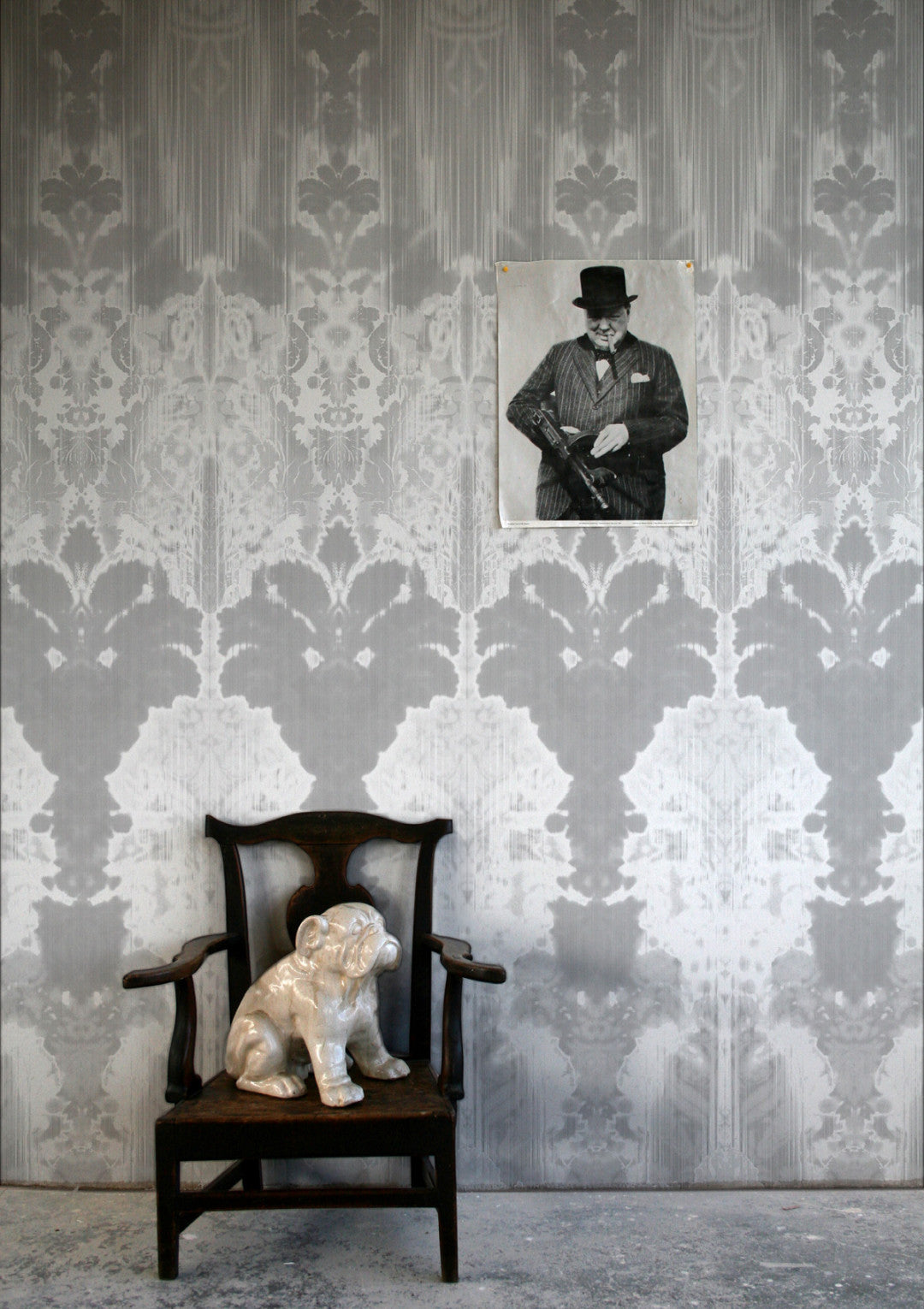 Ikat Damask Wallpaper by Timorous Beasties