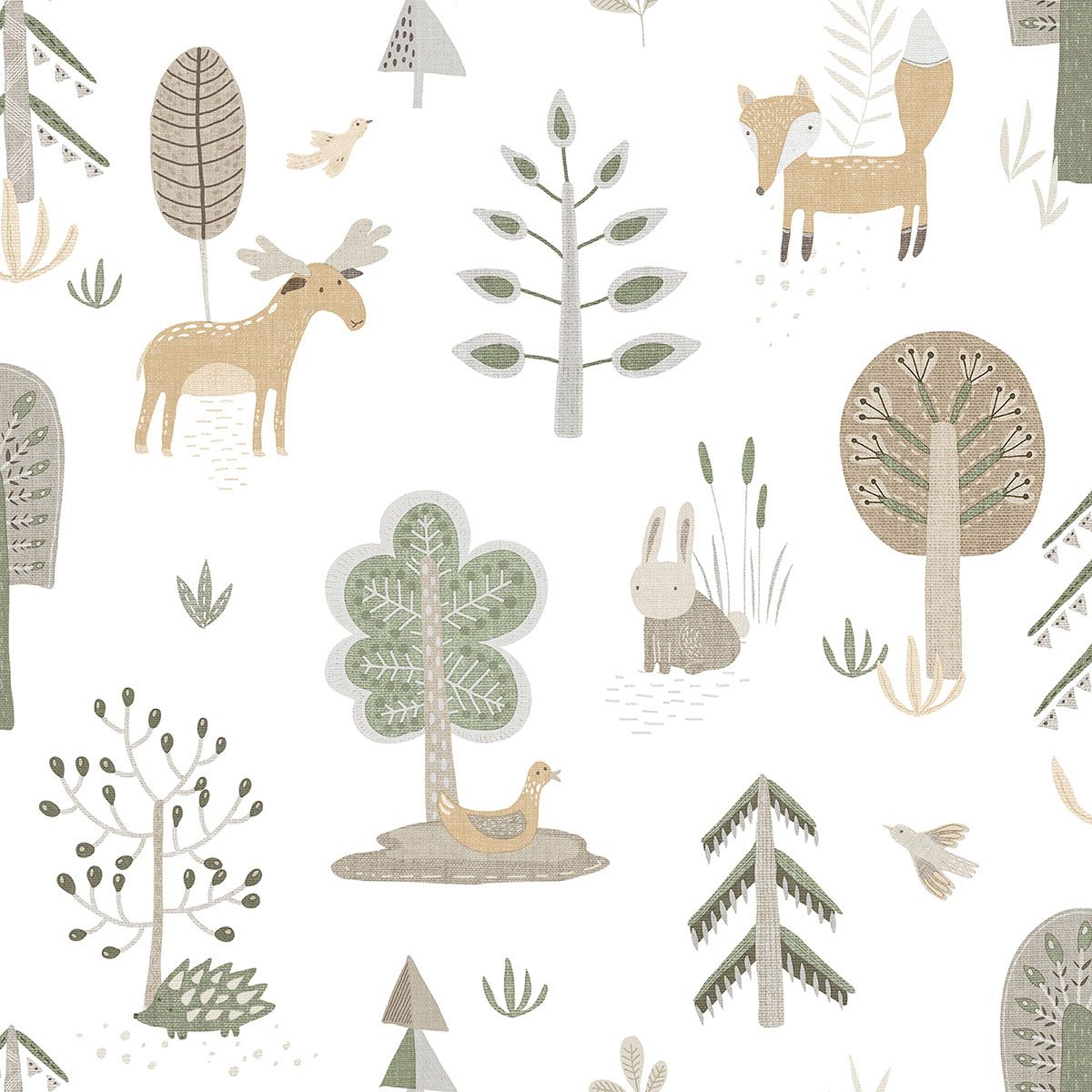 Country Animals Wallpaper by Galerie (Little Explorers 2 Collection)