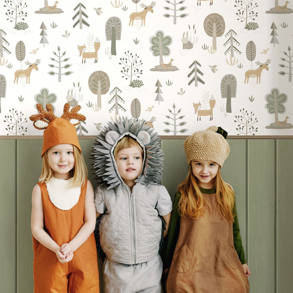 Country Animals Wallpaper by Galerie (Little Explorers 2 Collection)
