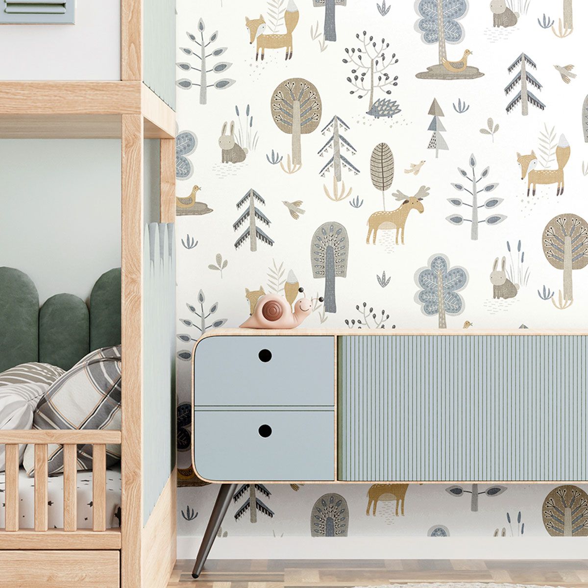 Country Animals Wallpaper by Galerie (Little Explorers 2 Collection)
