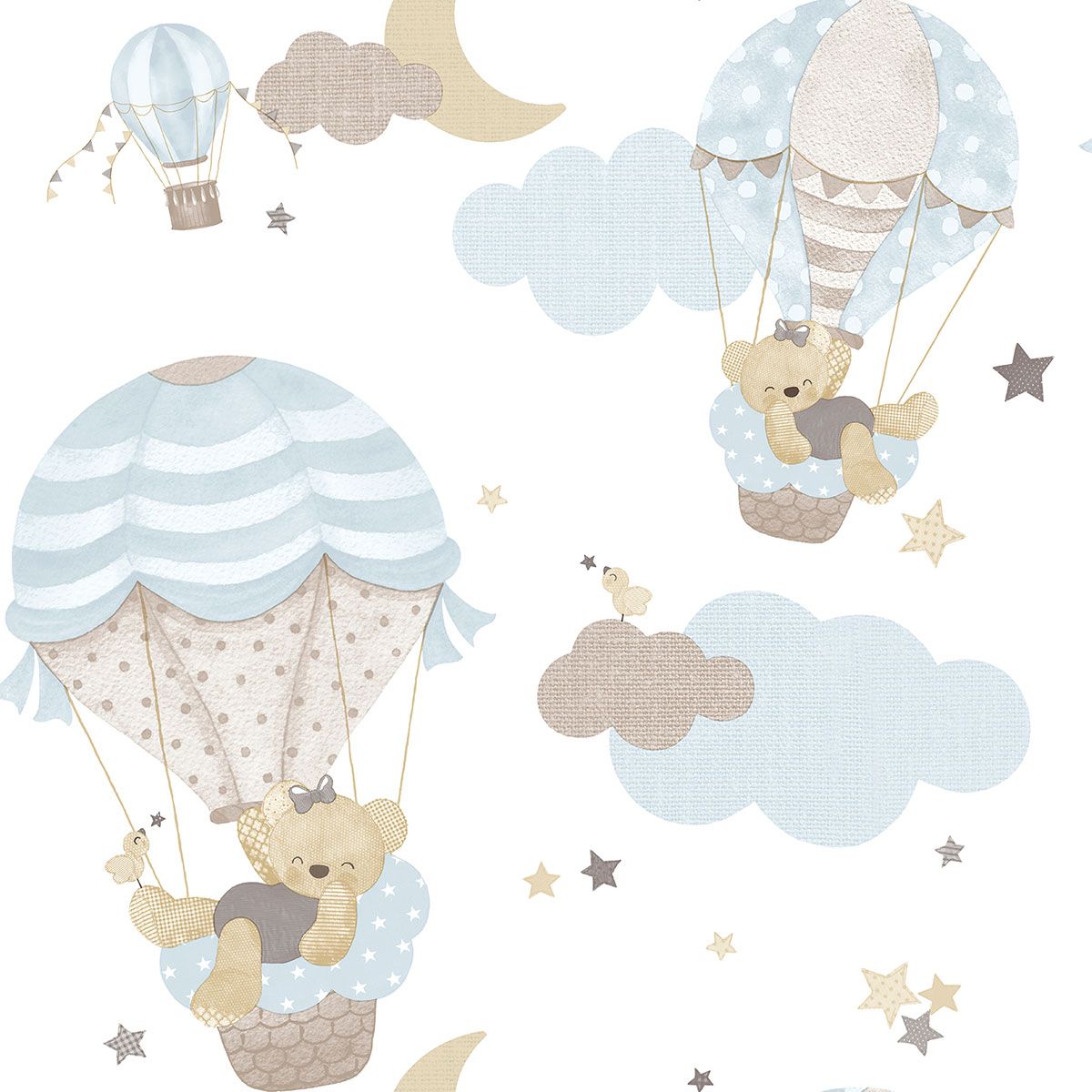 Hot Air Balloons Wallpaper by Galerie (Little Explorers 2 Collection)