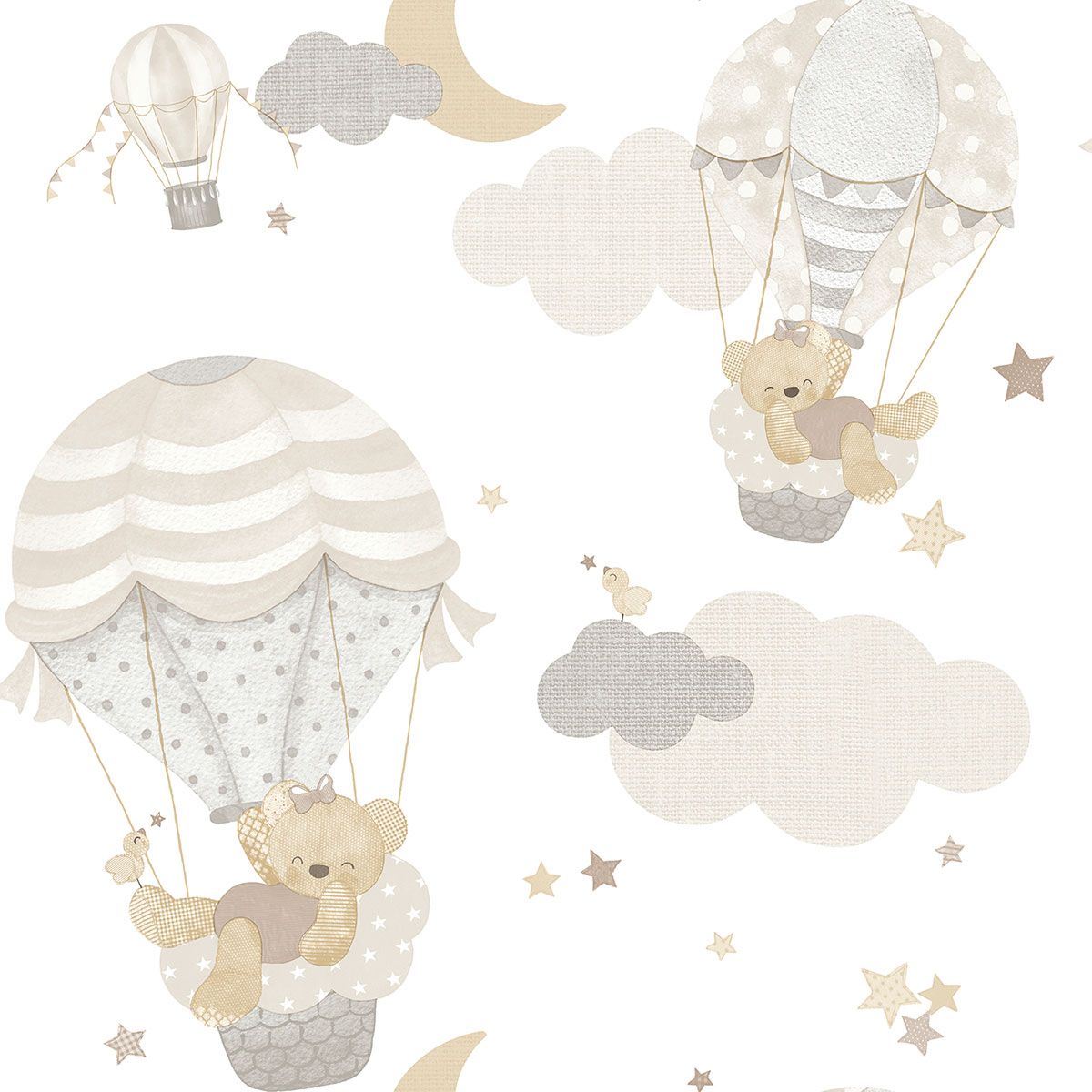Hot Air Balloons Wallpaper by Galerie (Little Explorers 2 Collection)