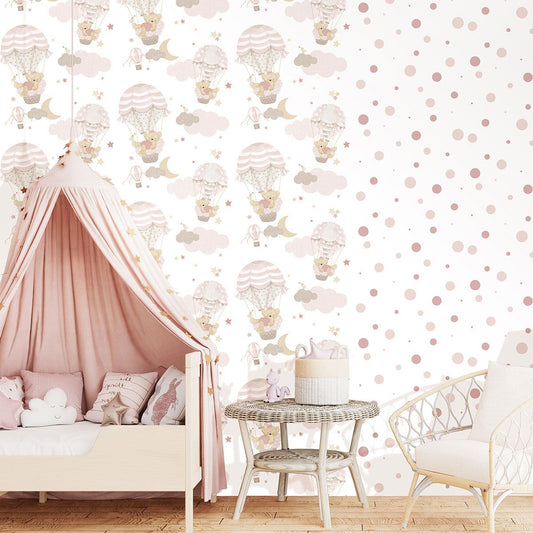 Hot Air Balloons Wallpaper by Galerie (Little Explorers 2 Collection)