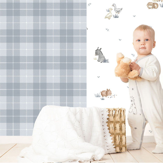 Farm Animals Wallpaper by Galerie (Little Explorers 2 Collection)