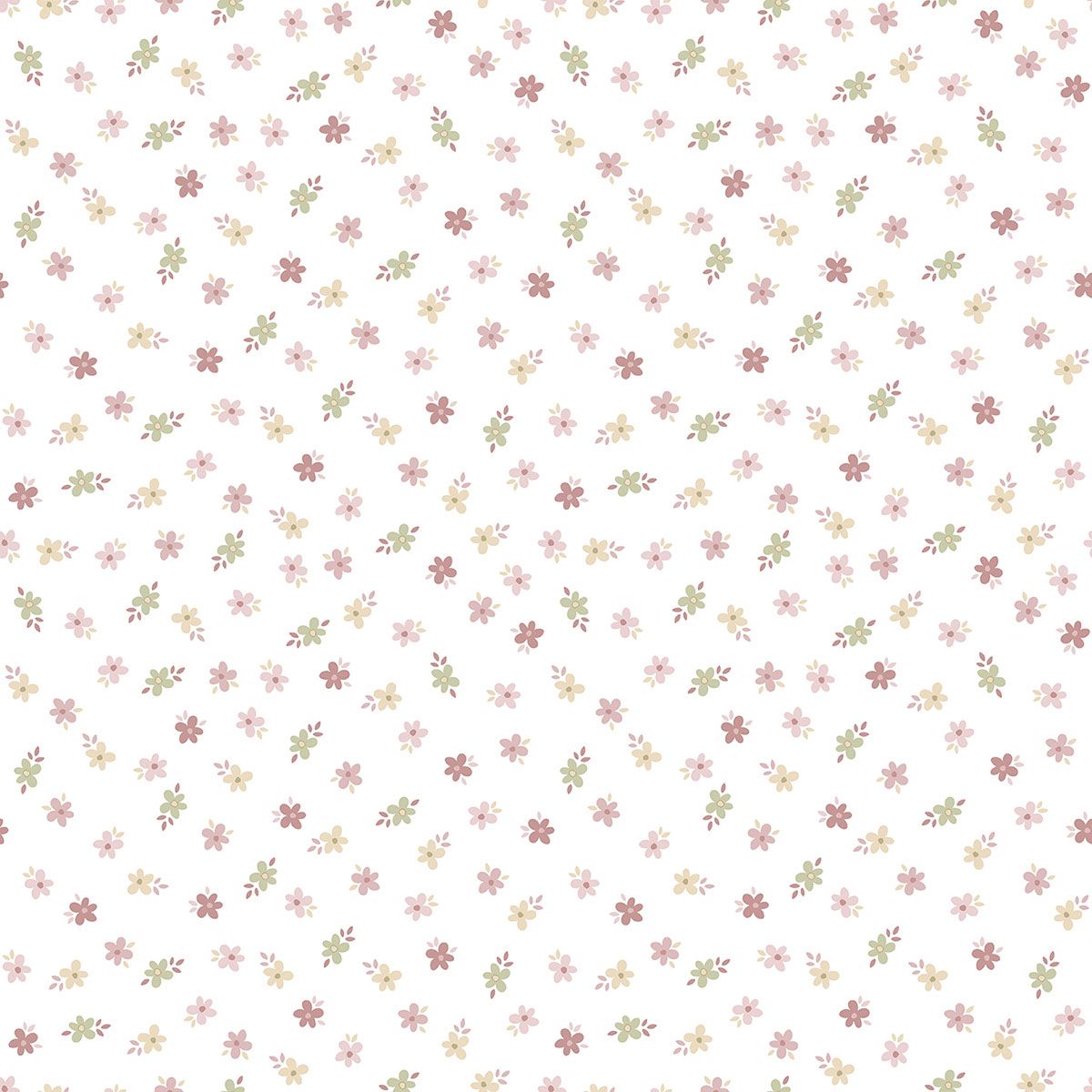 Five Leaf Flower Wallpaper by Galerie (Little Explorers 2 Collection)